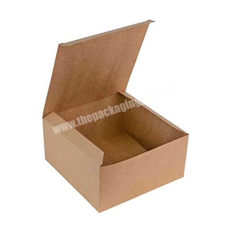 Eco friendly custom craft Gift cupcake Brown Paper Kraft Gift Boxes package