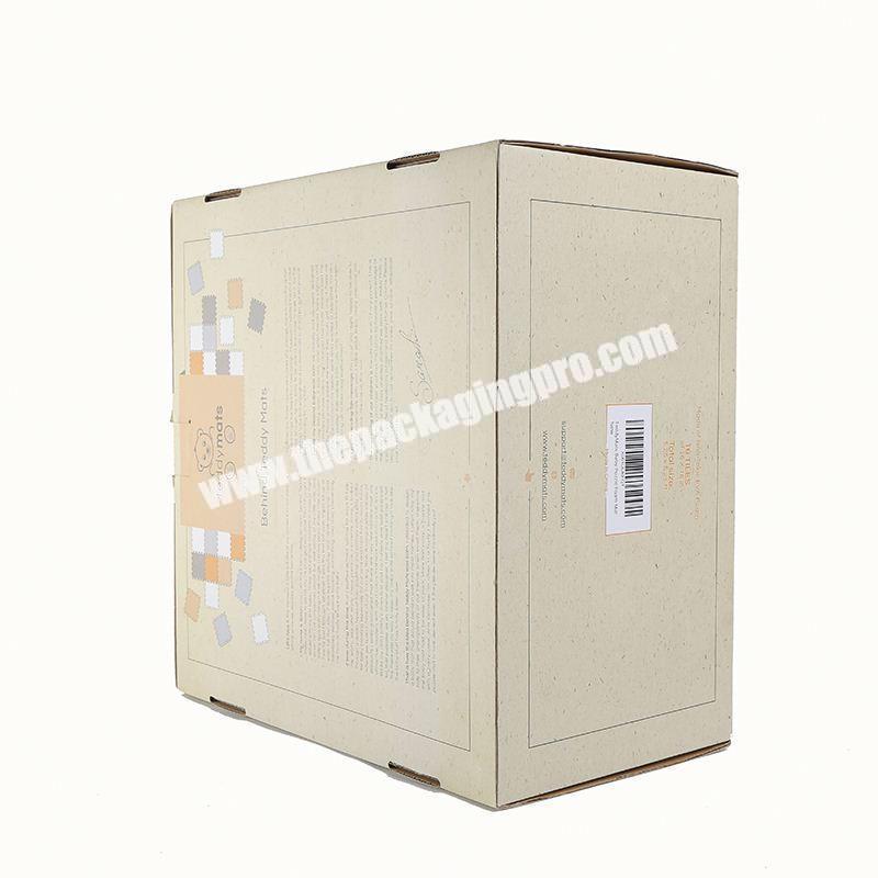 Eco-friendly pure color corrugated garment shipping packaging box