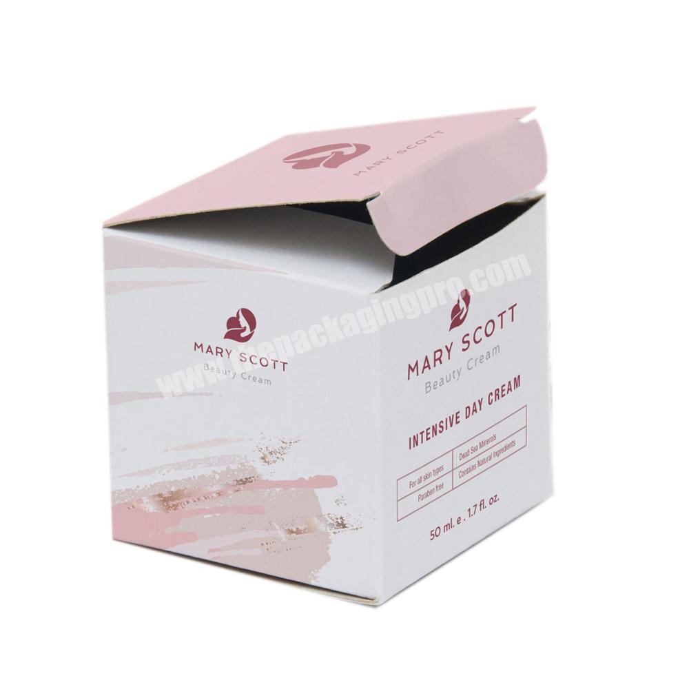 Empty Corrugated Cream Body Butter Box Packaging For Skin Care Jars