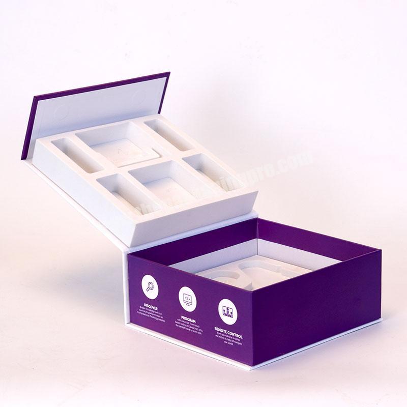 Exclusive custom PVC, sponge and other materials inside toys, cosmetics stable protection of paper packaging boxes