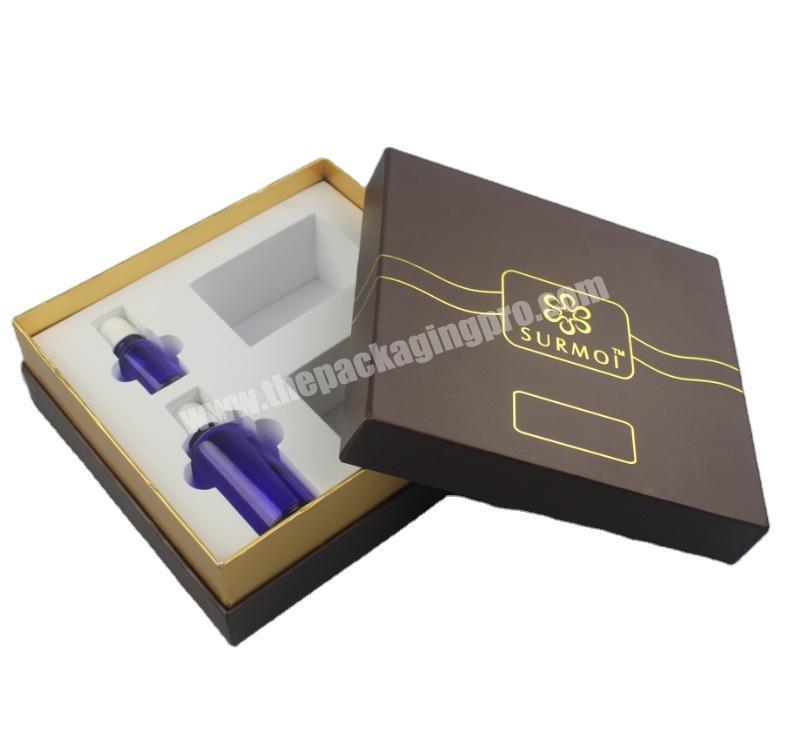 Exclusive custom cosmetics set paper high quality inner trust gift box