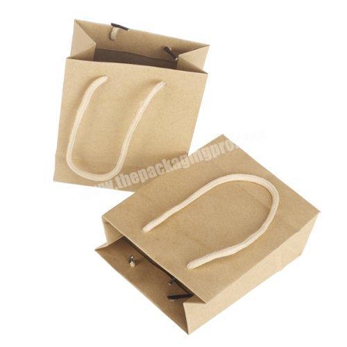 Factory Cheap Custom Brown Kraft Grocery Carrier Paper Bag For Retail Shop