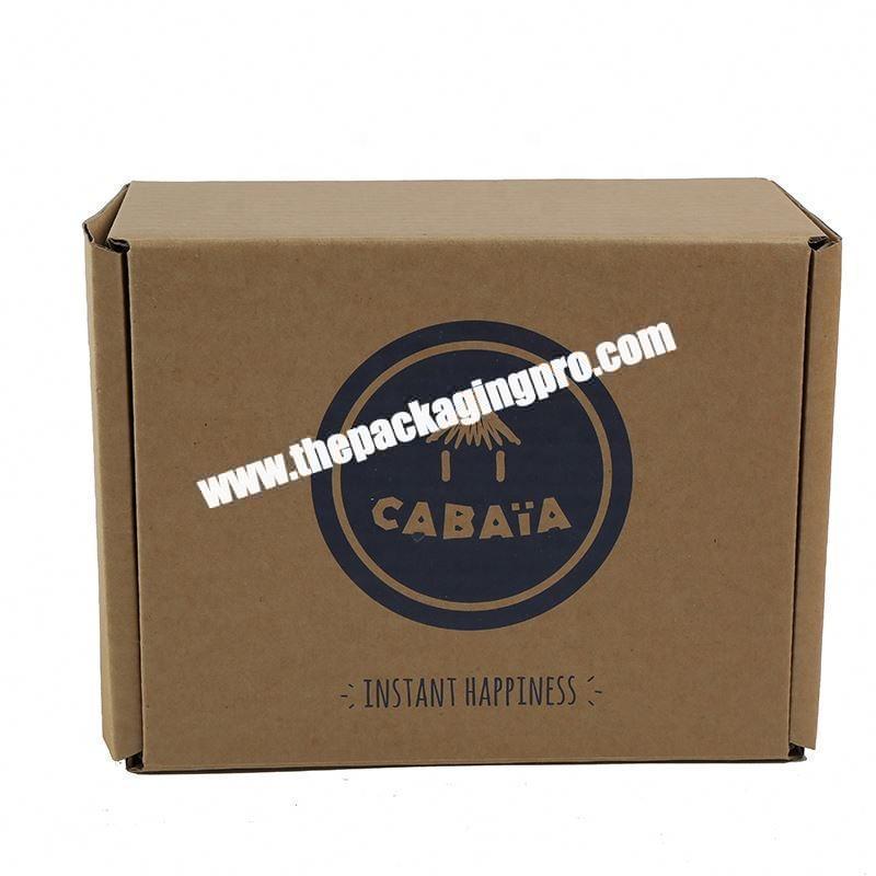Custom logo corrugated cardboard skin care shipping box with logo
