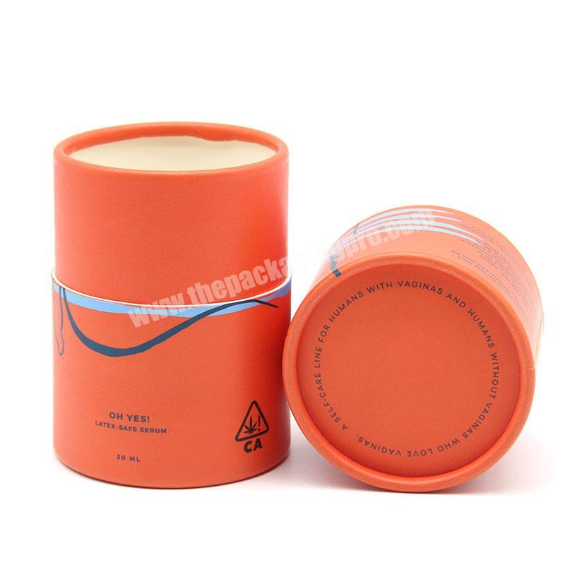 Factory Nice Customized Cosmetics Round Cardboard Paper Tube Boxes  Packaging For Skin Care Products