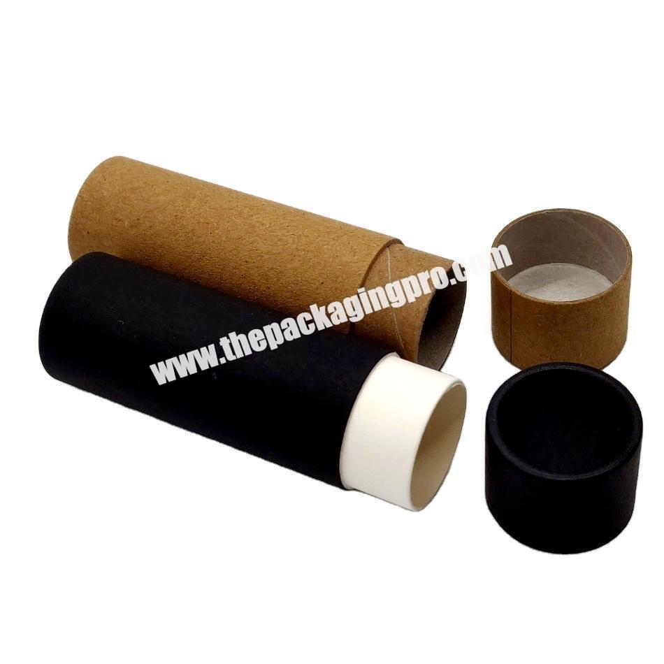 Wholesale Paper Tubes Deodorant Lipbalm Container 1oz/30g Biodegradable Cardboard Push up Deodorant Lipstick Container