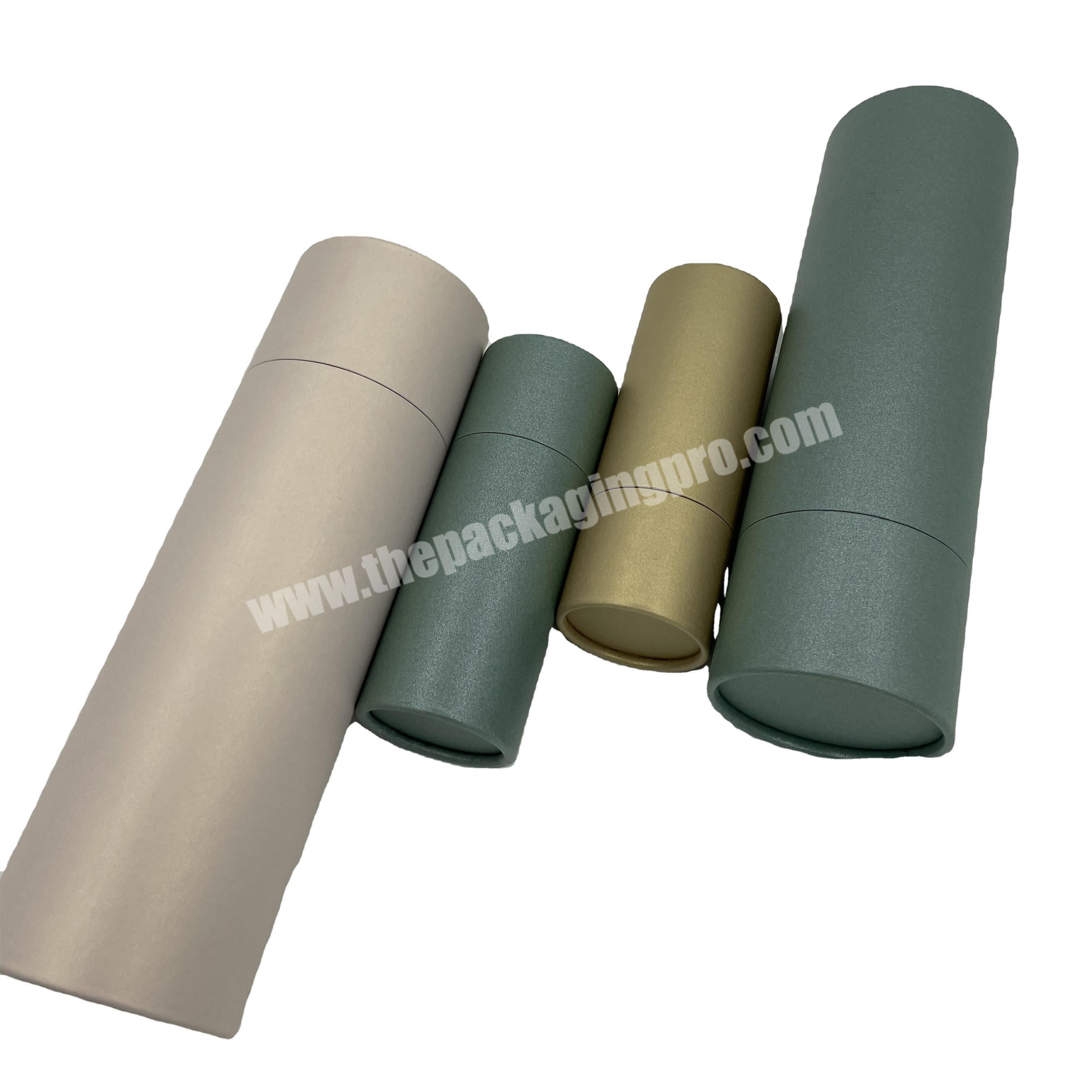 Custom Printed Round Paper Cardboard Box Glassiness Paper Tube For Textile