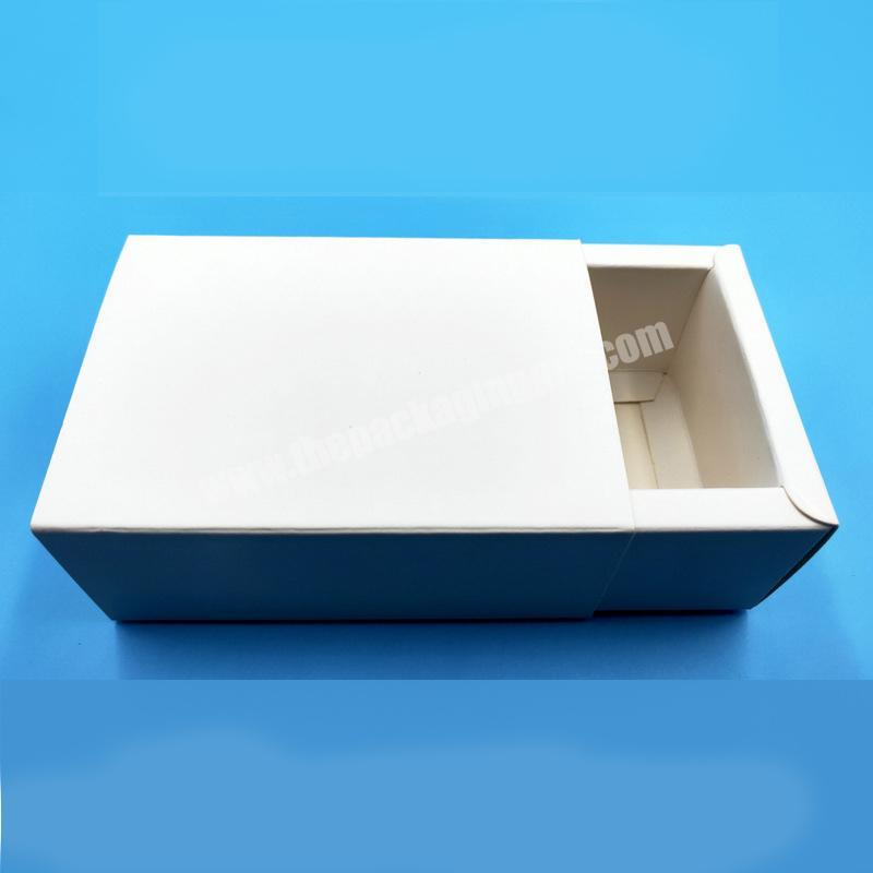Factory Factory Wholesale Kraft Paper Drawer Box Folding Square 3 Colors Gift Packaging Box Low MOQ In Stock