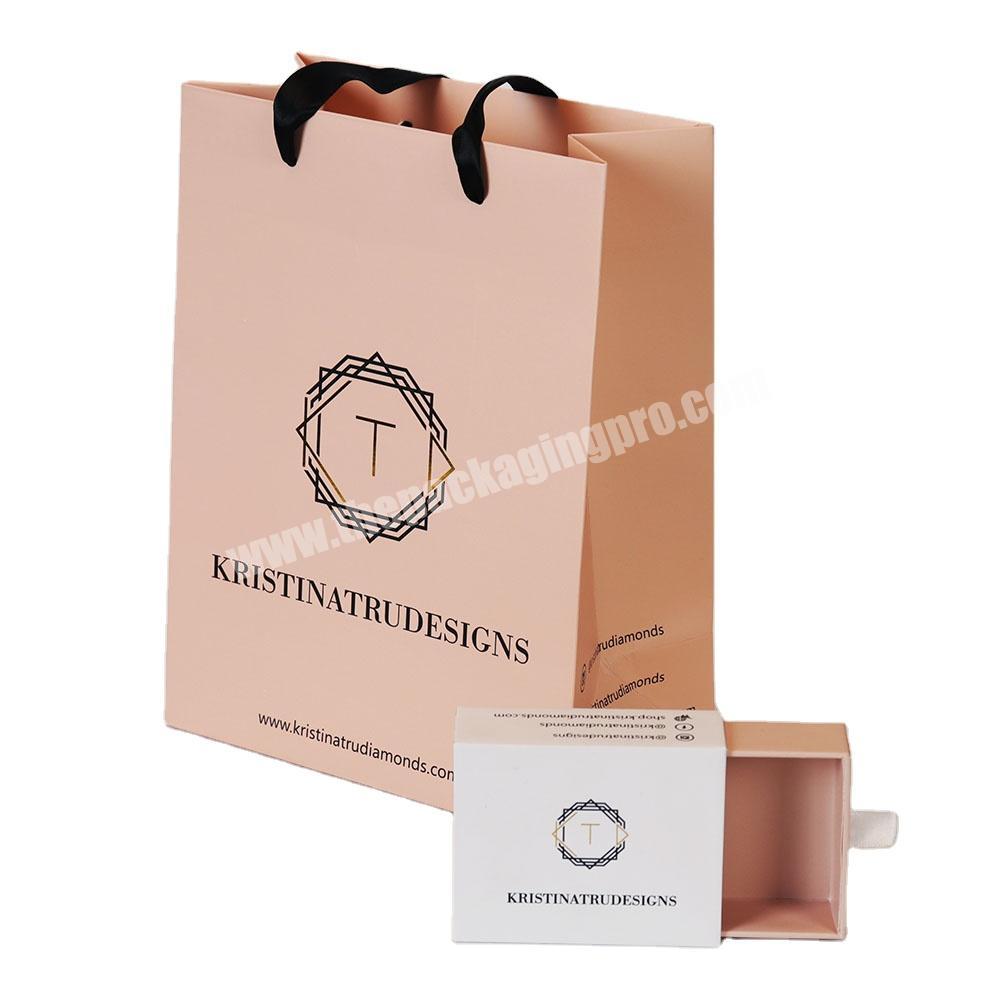 Factory Wholesale Price New products Custom Logo Top Lid Pink Gift Box with Bag