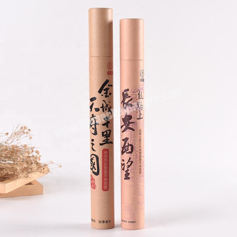 Factory Wholesale Rolled Up Art Prints Poster Tube Customize Cardboard Shipping Tube/Mailing/Poster