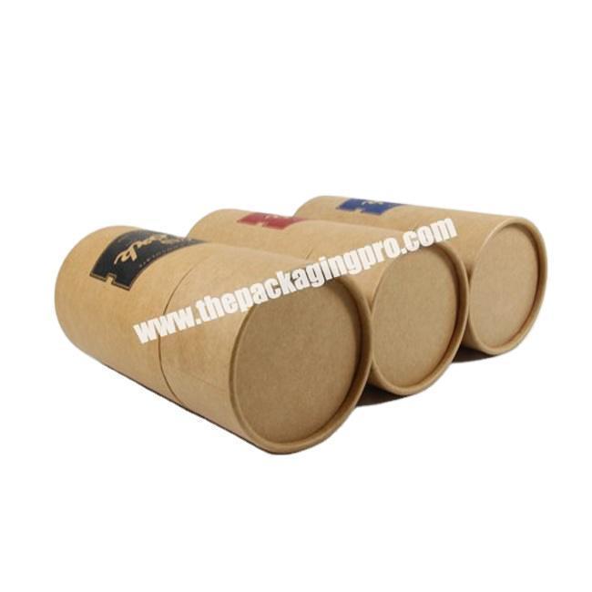 Customized round carton kraft paper tube cardboard boxes packaging for cotton swab