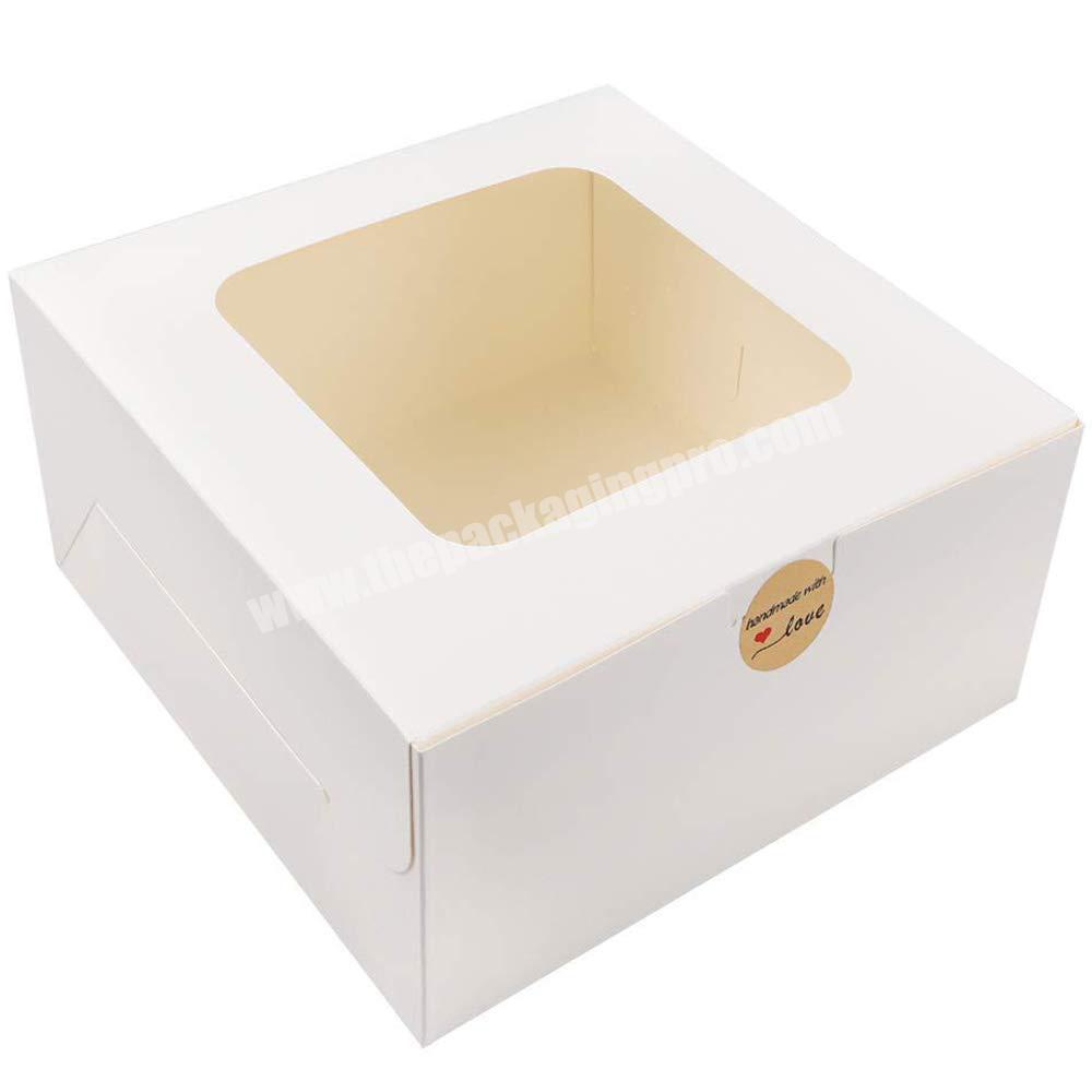 Factory price spot pastry box Amazon baking box window cake box cake tray can be customized