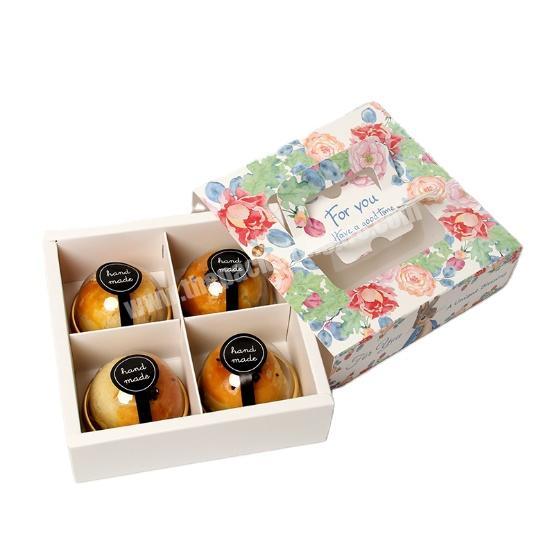 Factory wholesale custom paper box cupcake/Cookies/bread  packaging box/ drawer box