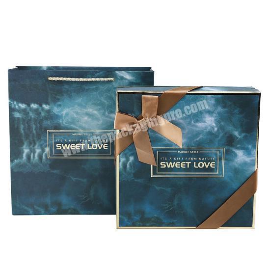 Factory wholesale custom paper box rose Tea/Cookies/chocolate packaging box lid and base box