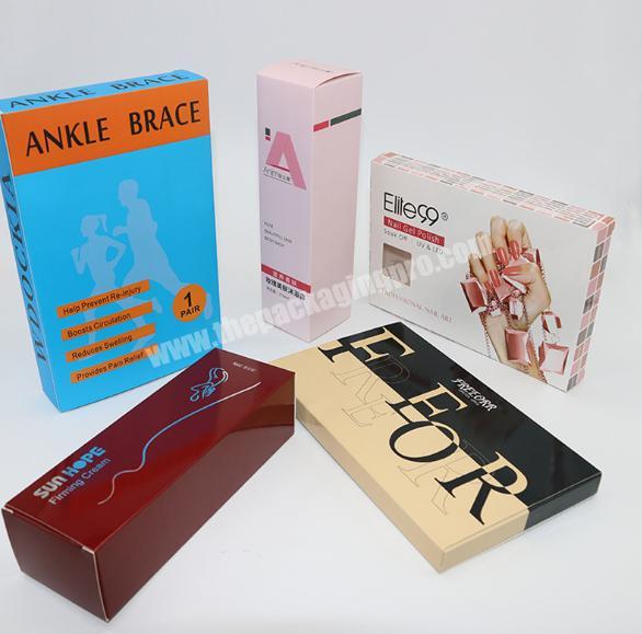 Factory wholesale custom white card paper box for cosmetic and food and oil