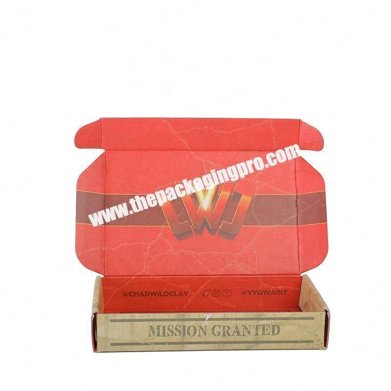 Single color corrugated shipping paper box for down coat packaging