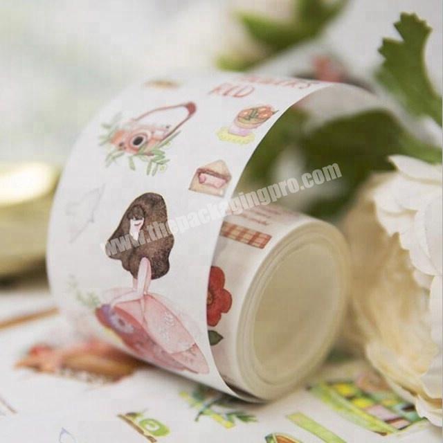 Flower language custom printed make washi tape paper