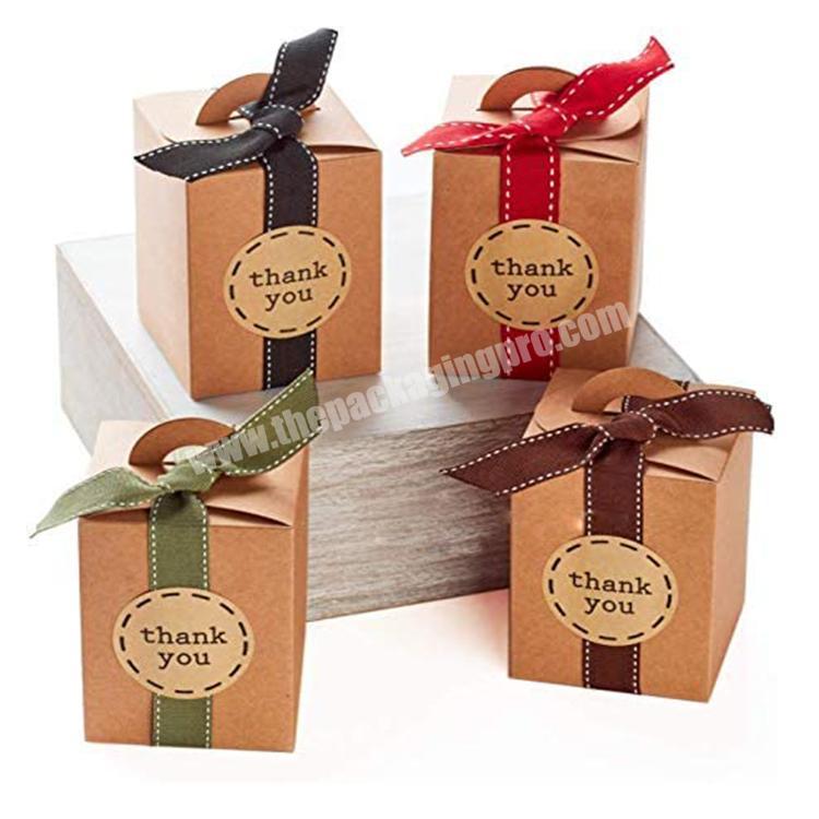Foldable eco friendly product packaging small kraft paper shipping gift box custom logo