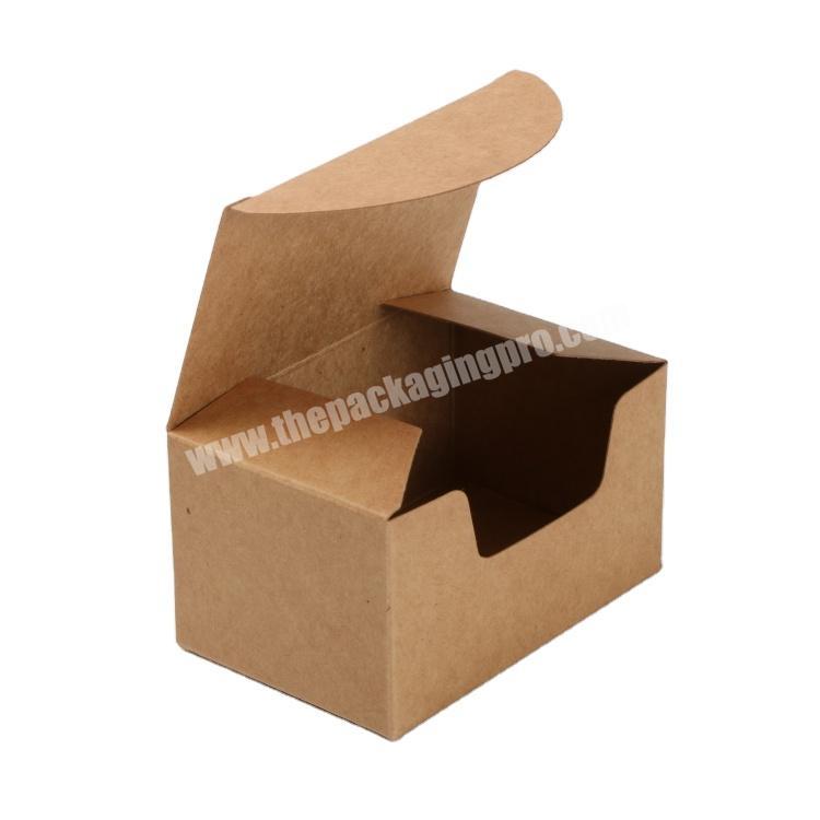 Folded recycled kraft paper packaging box customized kraft gift  box