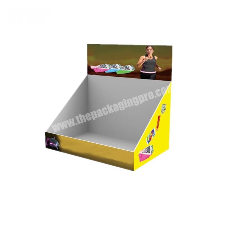 Folding POP Corrugated Cardboard Counter PDQ Paper Display Box