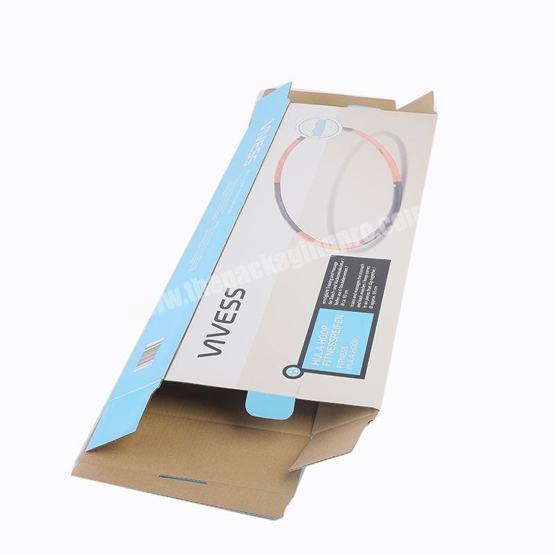 Folding white corrugated paper packaging box for backpacks