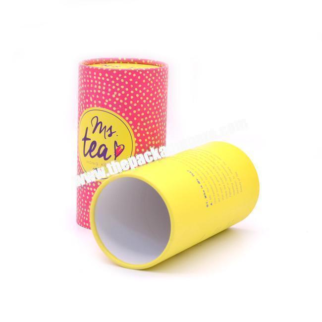 Food Grade Paper Tube Box Container Round Cardboard Packaging Tea Paper Cylinder Packaging