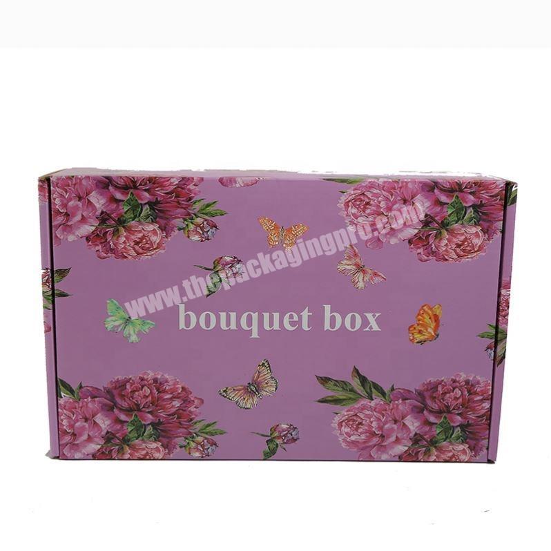 High quality custom printed shoe packaging corrugated cardboard paper box with logo