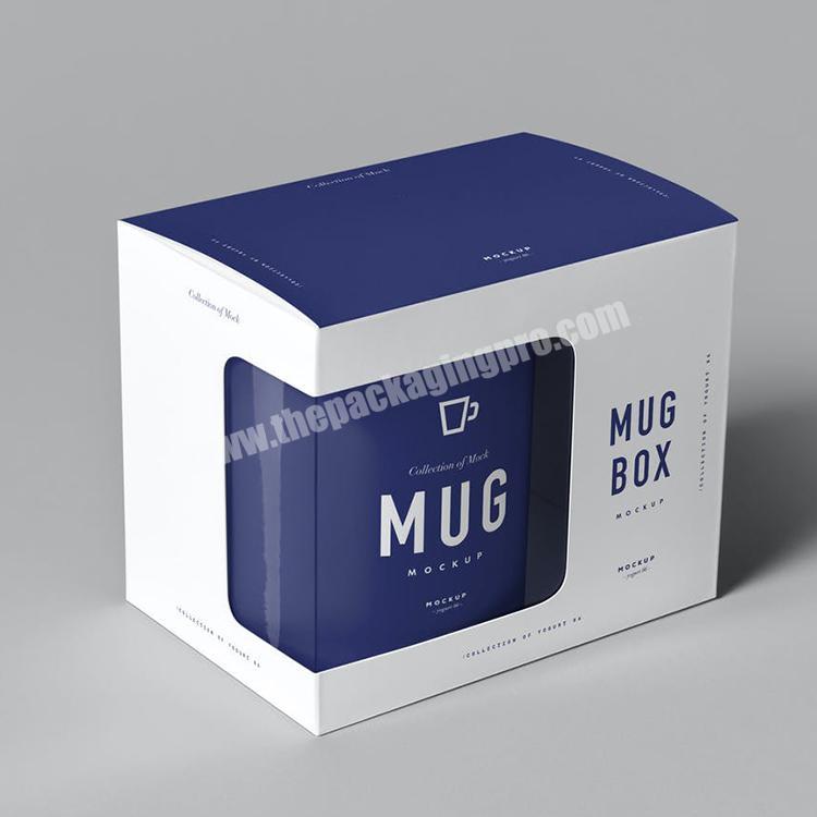 Free Design Custom Printed corrugated coffe mug packaging box for mug