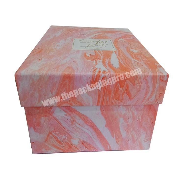 Friendly Compostable Iridescent Kraft Paper Box Printing Packages Gift Boxes Gift Packaging 20x20x10cm Paperboard 100pcs Accept