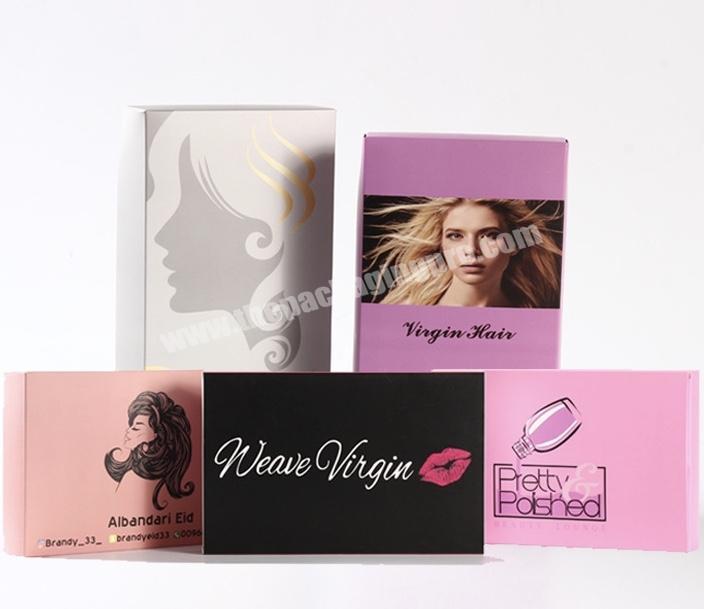Hair Packaging Box Extension Bags with Satin Human Weave Hair Gift Storage Box