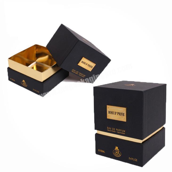 Handmade Black Luxury Elegant Boyfriend Birthday Gift Watch Packing Box With Upper and Bottom Cover