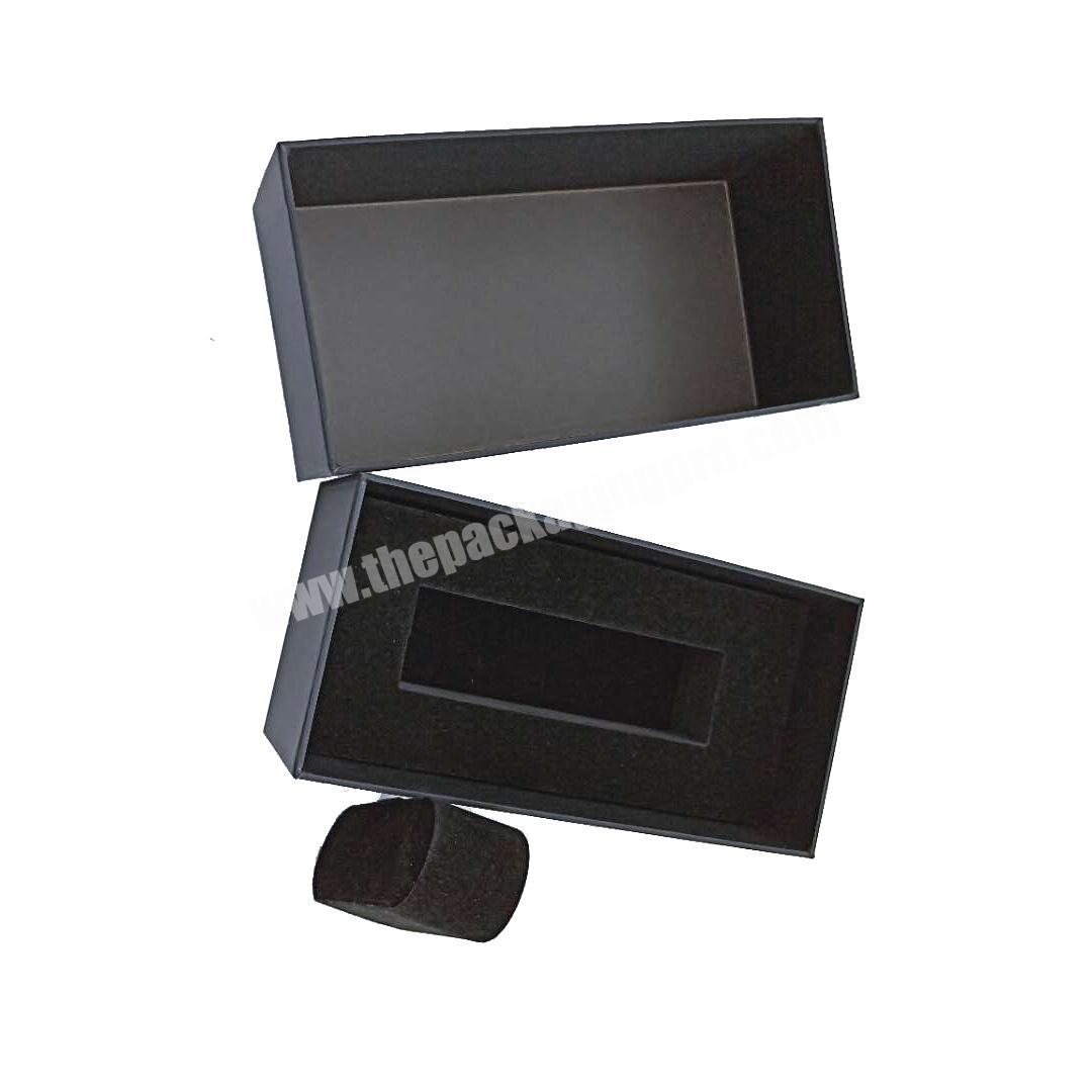 Hanging watch full black gift packaging box with pillow