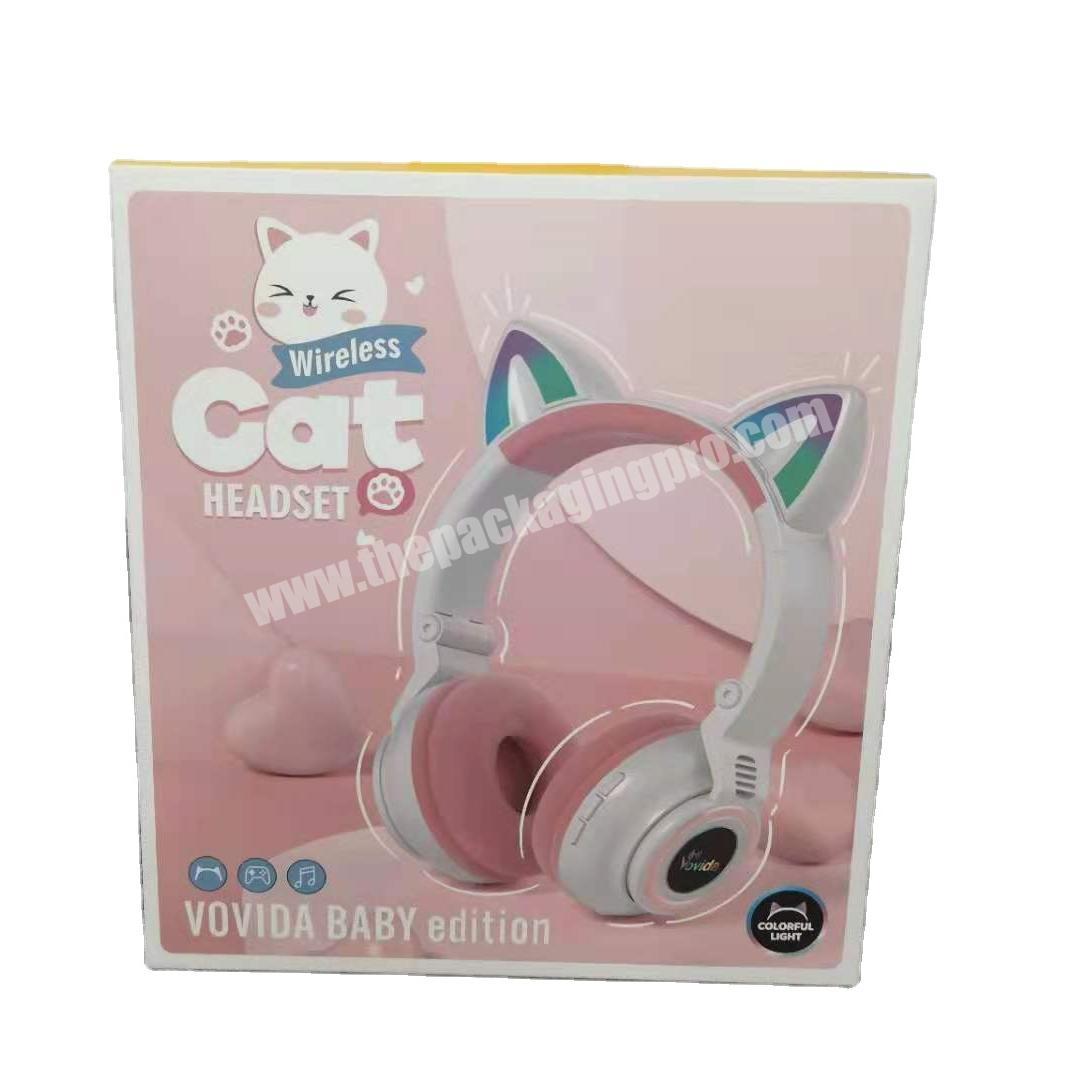 Headphone Box Colorful Pinky Adorable Paperboard box Paperboard packaging