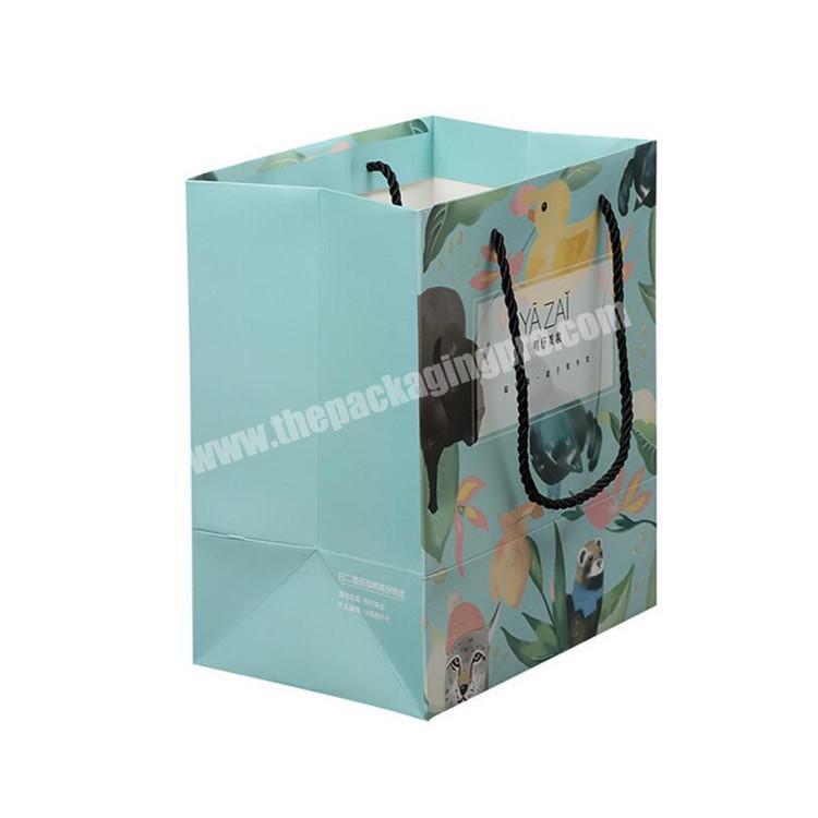 High End Clothing Store Craft Paper Bag Shipping Bag For Gift Packaging With Logo