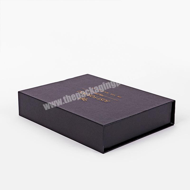 High End Xiamen Gold Foil Hot Stamp Logo Print On Black Perfume Luxury Gift Packing Boxes Wholesale Price