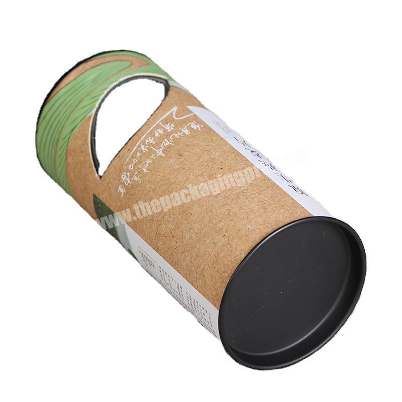 New style Soap paper tube box package with plastic lid Cosmetic recycled paper tube packaging