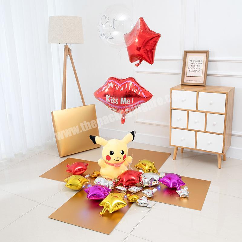 High Quality Birthday Boxes Wholesale Diy Cardboard Paper Packaging Explosion Balloon Surprise Gift Box