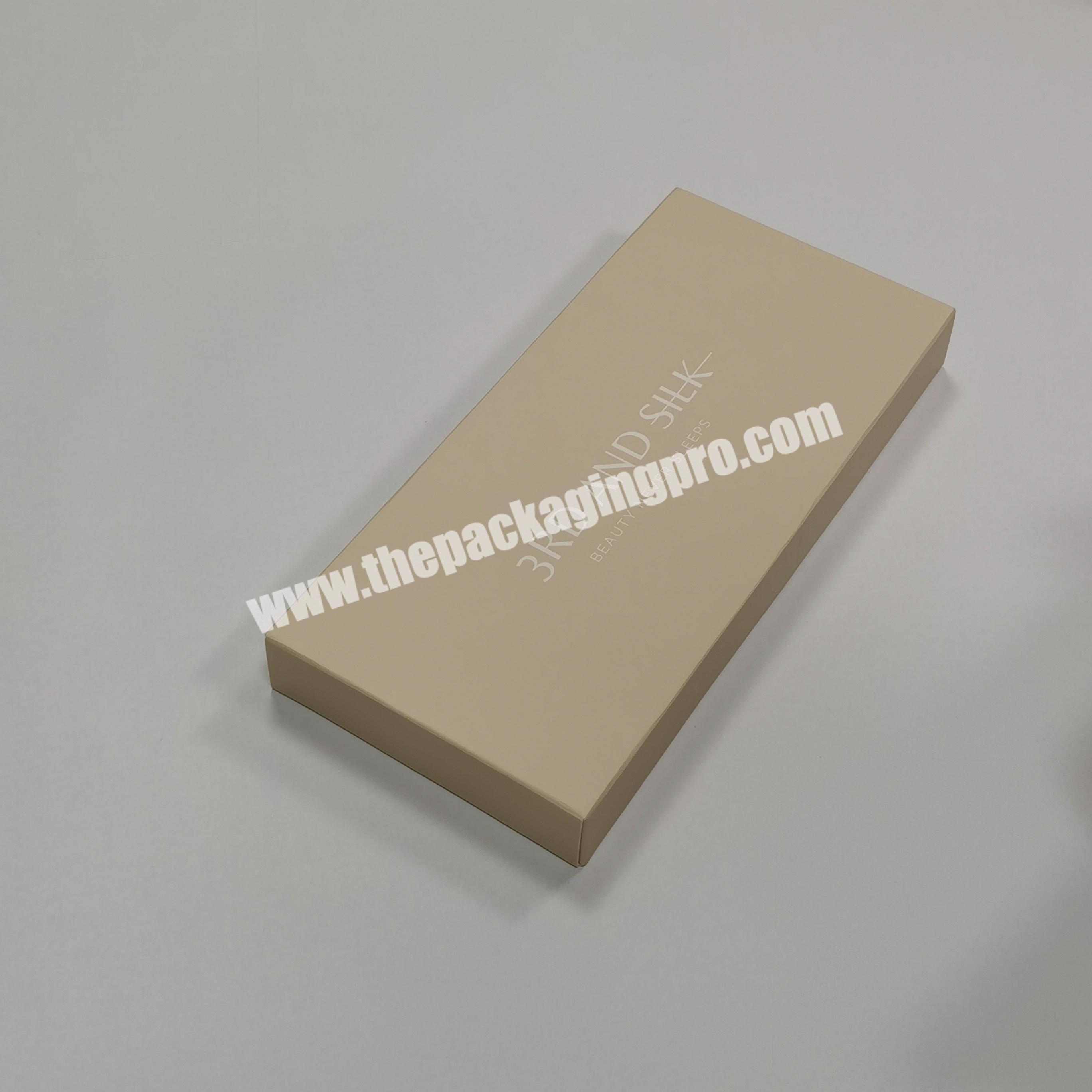 Factory High Quality Custom Logo Printed Paper Cardboard Empty Silk Packaging Sliding Drawer Gift Box with Ribbon