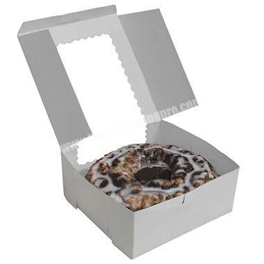 High Quality Custom White Board Packaging Paper Box For Doughnut