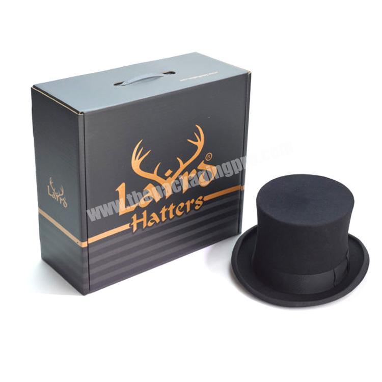 High Quality Custom Wholesale Cardboard Fedora Hat Packaging Box Baseball Cap Display Box For Hat