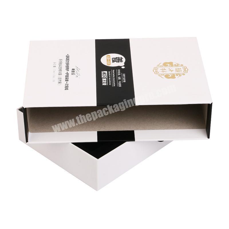 Wholesale High Quality Customzied Printed Cardboard  Rigid Sliding Out Drawer Gift Box Cosmetic Packaging Boxes