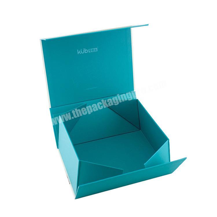 High Quality Pantone Colored Inside Color Customise Flat Folding Box Gift Box With Logo