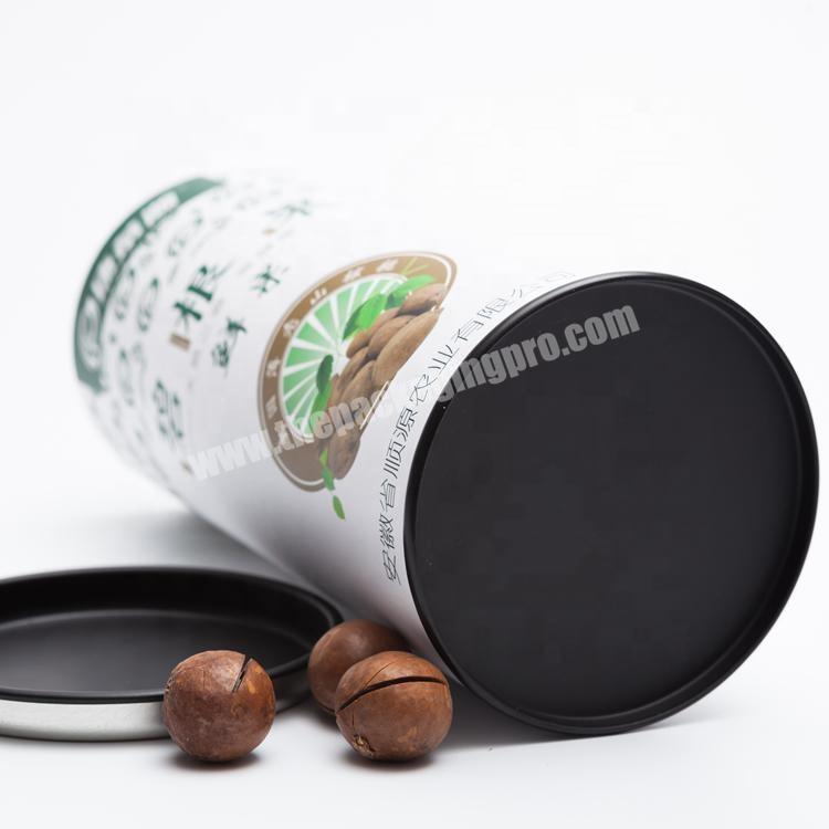 High Quality  Round Cardboard Tube Paper  Packaging with nut have good sealing