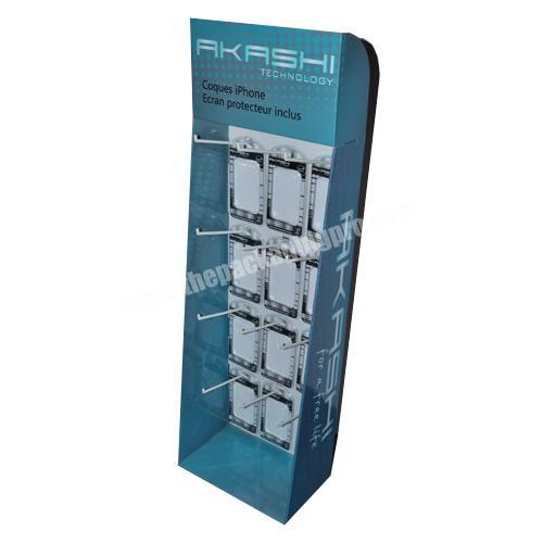 High Quality peg hooks for exhibition promotion stationery/sock/food/skincare cardboard display stand manufacturer