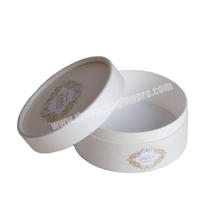 High-end exquisite food grade paper round cheesecake box circle-shaped paper mini packaging boxes
