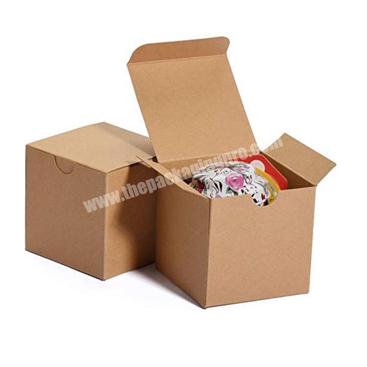 High quality biodegradable custom logo gift box packaging small thin kraft paper packaging boxes