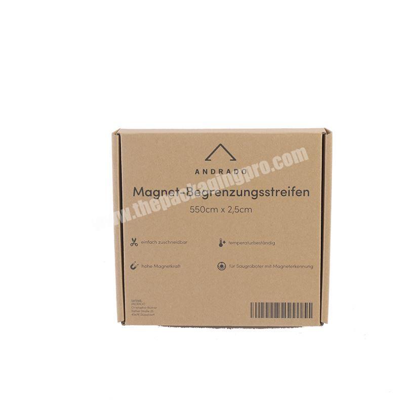 High quality corrugated packaging box with logo stamping