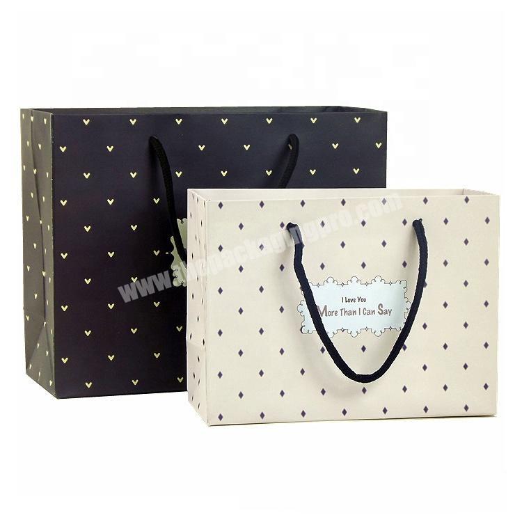 High quality factory price wholesale printed paper shopping bag paper bag with handle