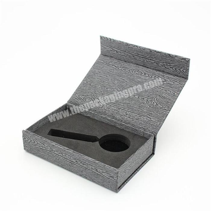 High quality  flip foldable gift box  magnet closure with EVA insert
