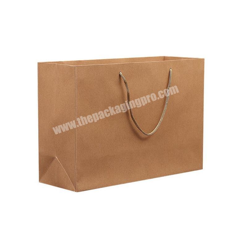 High quality kraft paper bags package manufacture /kraft paper bags /kraft paper for apparel with twisted handle