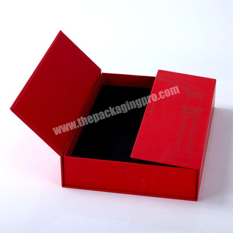 High quality printed festive red book shaped wedding favors hard paper gift boxes for guests